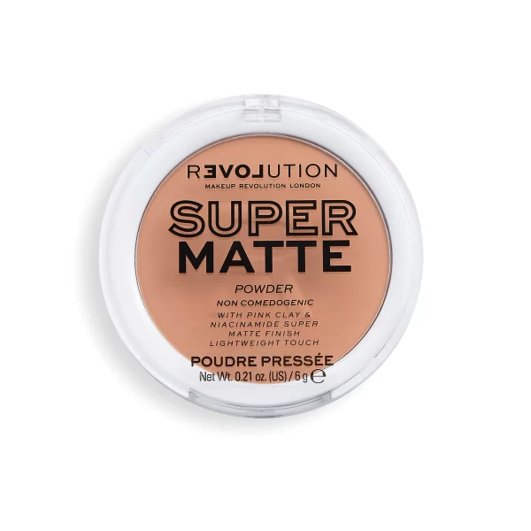 Revolution Makeup Revolution Super Matte Pressed Powder Warm, Beige 1