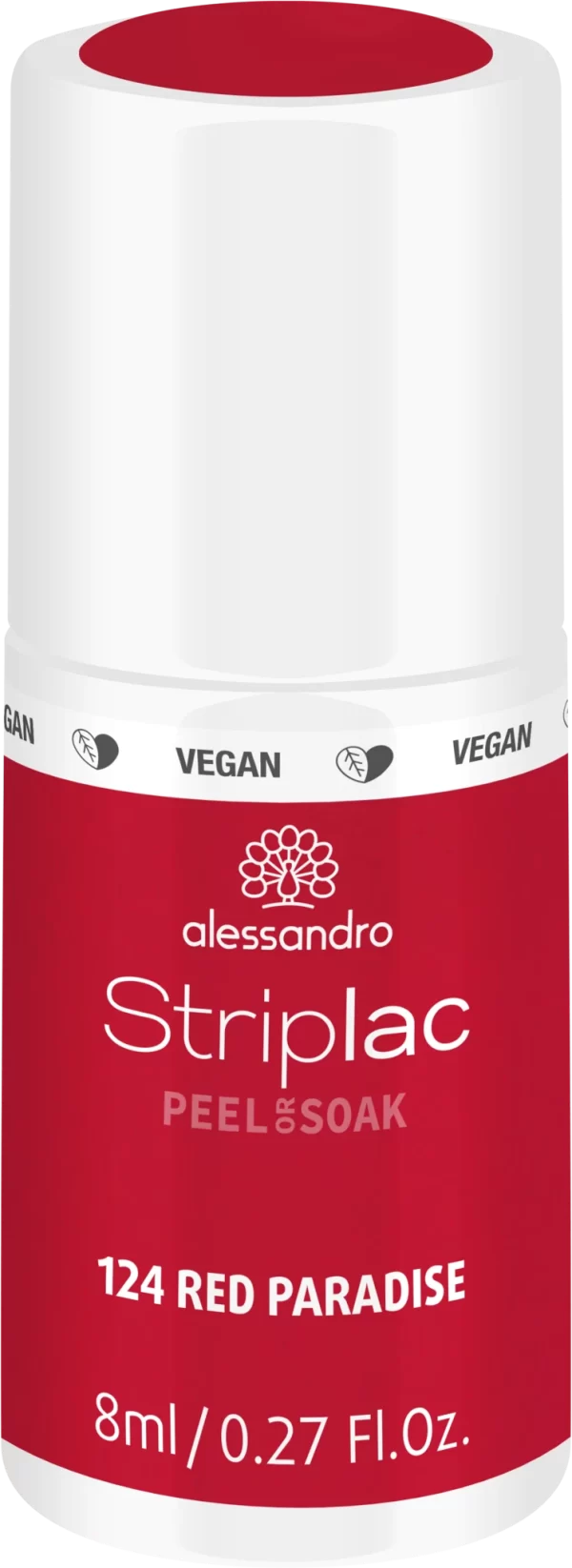 Alessandro STRIPLAC PEEL OR SOAK RED PARADISE -VEGAN 1