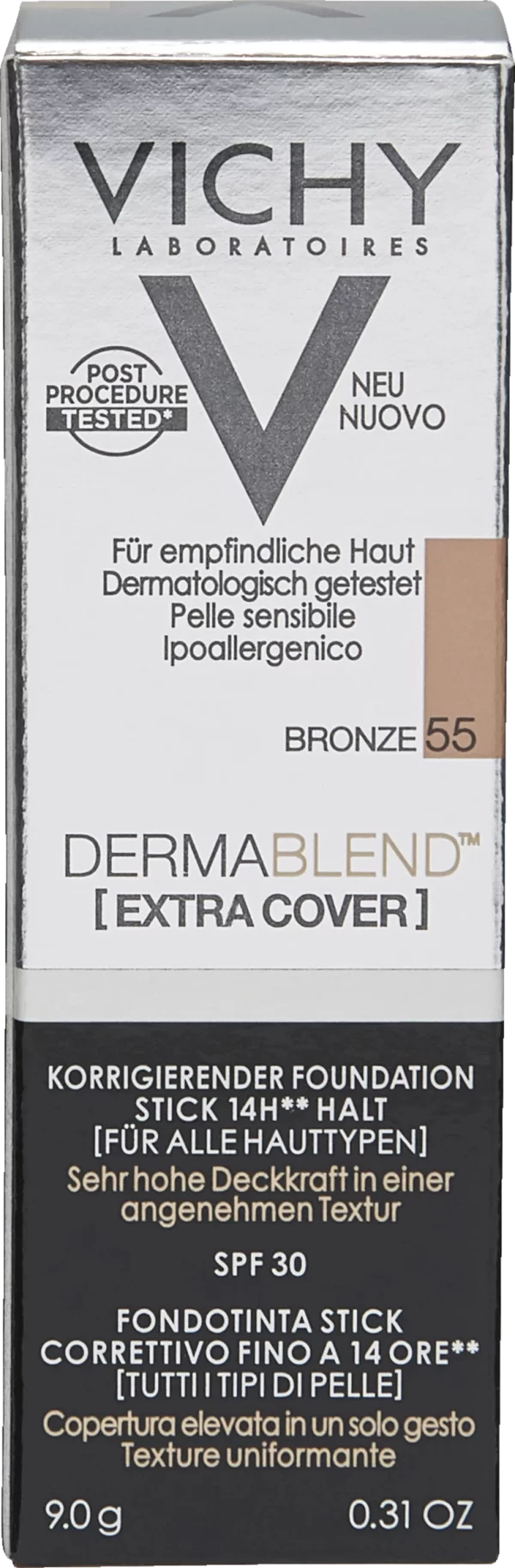 VICHY DERMABLEND [EXTRA COVER] Korrigierender Foundation Stick 55 Bronze 1