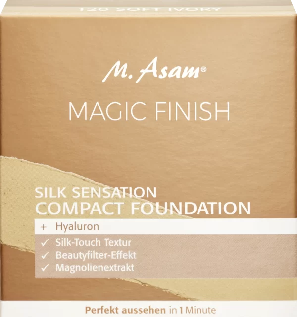 M. Asam MAGIC FINISH Silk Sensation Compact Foundation – 120 Soft Ivory 3