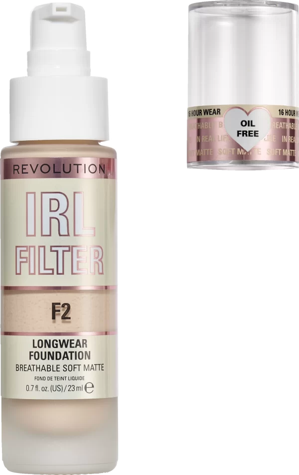 Revolution Makeup Revolution RL Filter Longwear Foundation F2 3