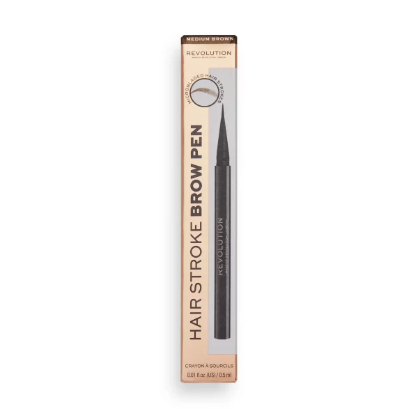 Revolution Makeup Revolution Hair Stroke Brow Pen Medium Brown 1