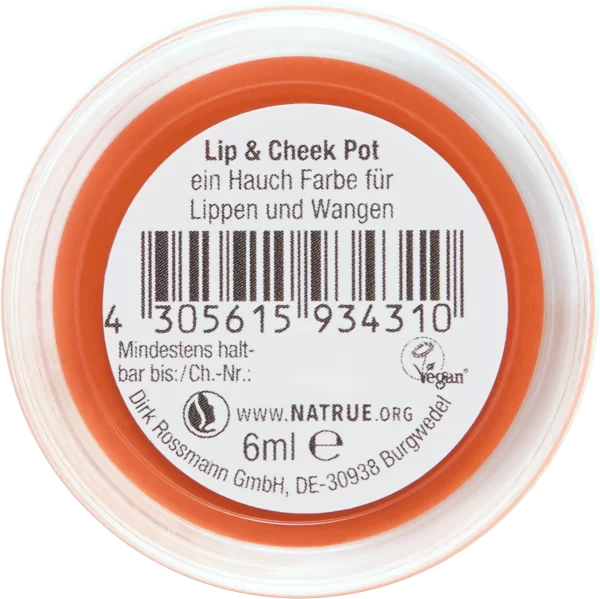 Alterra NATURKOSMETIK Carrot Cake Lip & Cheek Pot 3