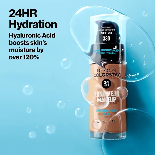 Revlon Colorstay 24hrs make-up SPF 20 (330 Natural Tan für trockene bis gemischte Haut) 30 ml 5