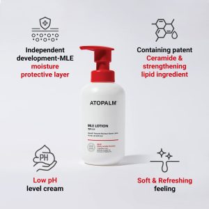 ATOPALM MLE Lotion 300ml, Langanhaltende Gesicht bis Körper Feuchtigkeitscreme, Anti-Juckreiz Baby Kinder Erwachsene Hypoallergen Gesichtscreme Körperlotion, Tagescreme Gesichtspflege, Koreanische 11