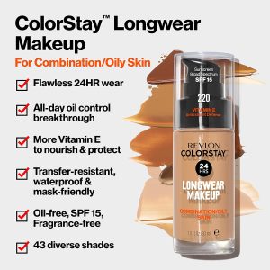 Revlon ColorStay Makeup Foundation für Mischhaut und ölige Haut SPF15#150 Buff 30ml (1er Pack) 17