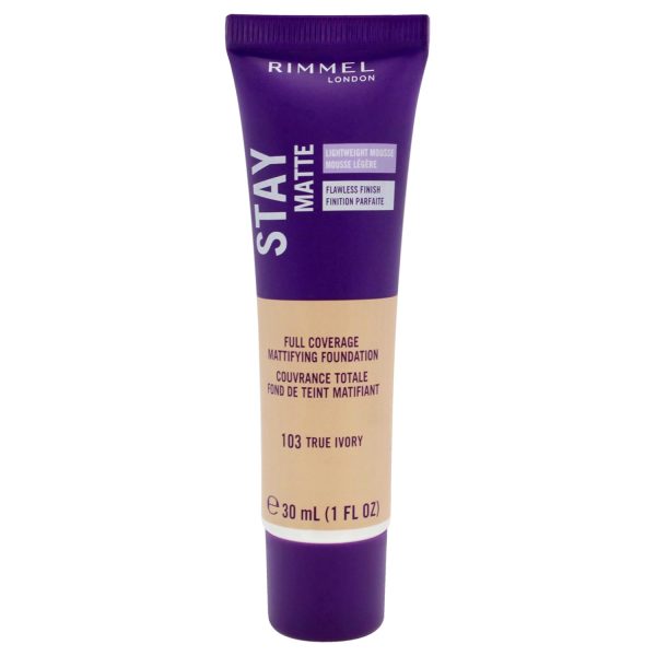 Rimmel London Stay Matte Liquid Mousse Foundation 30 ml - 103 True Ivory 1