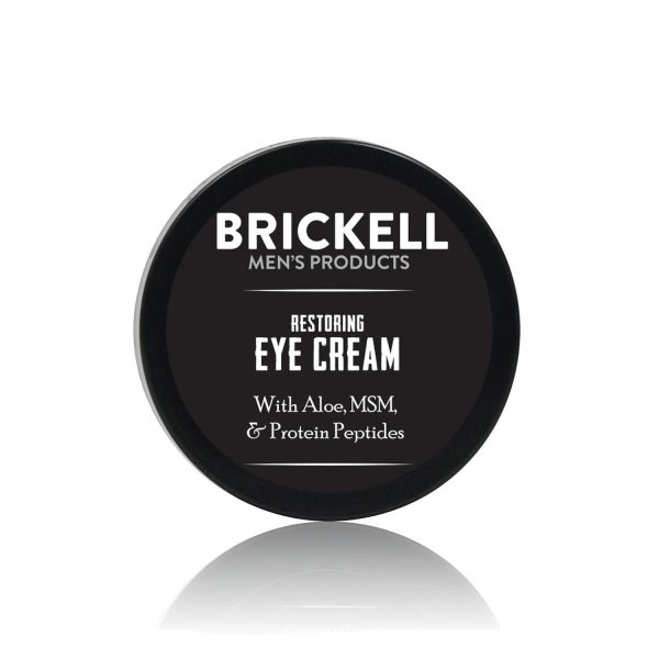 Brickell Men's Restoring Eye Cream - Natürliche und organische Anti Aging Augencreme - Augencreme gegen Falten und Augenringe - Reduziert Tränensäcke & Augen Schwellungen - 15 ml - Unparfümiert 1