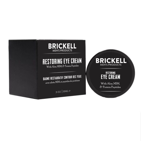 Brickell Men's Restoring Eye Cream - Natürliche und organische Anti Aging Augencreme - Augencreme gegen Falten und Augenringe - Reduziert Tränensäcke & Augen Schwellungen - 15 ml - Unparfümiert 2