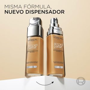 L'Oréal Paris - Flüssige Foundation – Feuchtigkeit 24 Stunden – Formel mit Hyaluronsäure – alle Hauttypen – Farbton: Goldbeige (3.D) – Perfect Match – 30 ml 14