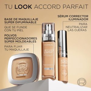 L'Oréal Paris - Flüssige Foundation – Feuchtigkeit 24 Stunden – Formel mit Hyaluronsäure – alle Hauttypen – Farbton: Goldbeige (3.D) – Perfect Match – 30 ml 28