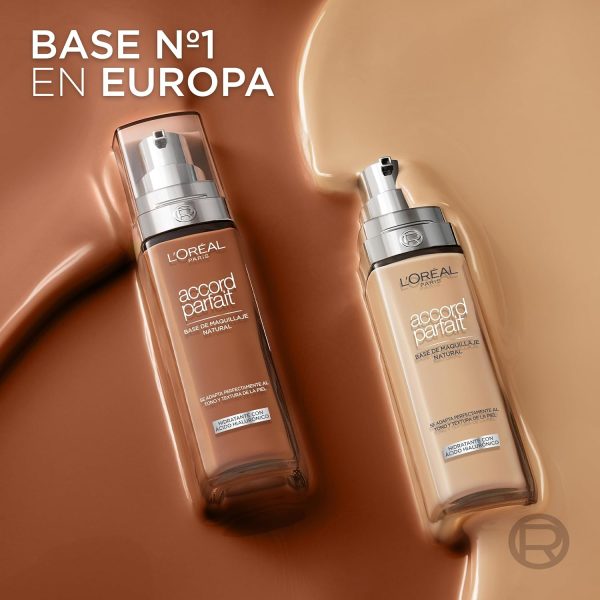 L'Oréal Paris - Flüssige Foundation – Feuchtigkeit 24 Stunden – Formel mit Hyaluronsäure – alle Hauttypen – Farbton: Goldbeige (3.D) – Perfect Match – 30 ml 11