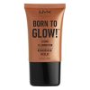 NYX Professional Makeup Born to Glow Liquid Illuminator, Flüssiges Schimmer Makeup, Highlighter, Foundation Base, Vegane Formel, Farbton: Sun Goddess 14