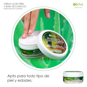 Ejove Aloe Vera Creme auf Basis von Schneckenschleim 200 ml | Feuchtigkeitspflege für Gesicht Hände und Körper | Anti-Falten und Regeneration | Für empfindliche und reife Haut geeignet 12