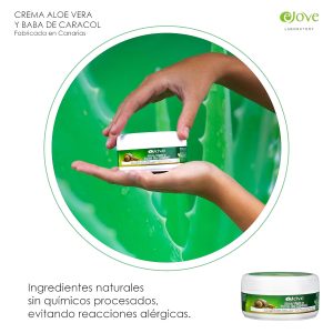 Ejove Aloe Vera Creme auf Basis von Schneckenschleim 200 ml | Feuchtigkeitspflege für Gesicht Hände und Körper | Anti-Falten und Regeneration | Für empfindliche und reife Haut geeignet 14