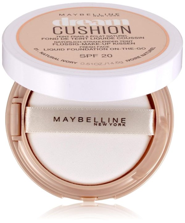 Maybelline New York Dream Cushion Nr. 1 Natural Ivory, 1er Pack (1 x 15 g) 1