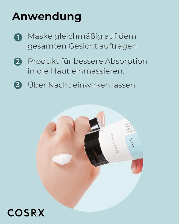 COSRX Gesichtsmaske Ultimate Nourishing Rice Overnight Spa Mask | Feuchtigkeitscreme mit 68% Reis-Extrakt und 2% Niacinamid | für alle Hauttypen | Vegan, tierversuchsfrei | Korean Skincare 6