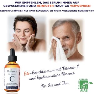 60ml Bio Hyaluron Serum mit Vitamin C, E. Hochkonzentriert Anti-Falten, Anti-Aging und Dunkle-Flecken. Hyaluronsäure-Gesichtsserum, ideal als Augenkonturcreme und für Dermaroller. Vegane Naturkosmetik 13