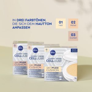 NIVEA 3in1 Anti-Age Pflege Kissen für natürliche Tönung und Feuchtigkeit, Für Mittlere Hauttypen, 15 ml 29