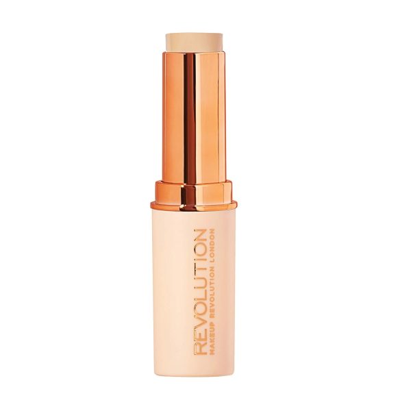 Makeup Revolution Fast Base Stick Foundation, Easy Application, Long Lasting Coverage, F3 2