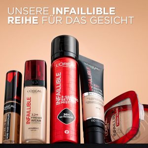 L'Oréal Paris Make-up, Wasserfest und langanhaltend, Flüssige Foundation mit LSF 25, Infaillible 32H Fresh Wear Make-up, Nr. 130 True Beige, 30 ml 24