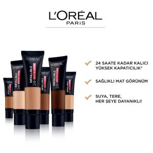 L'Oréal Paris Infallible 24H Matte Cover Makeup Base High Coverage Matte Clear Skin Hell Skin Subtone 175 Sable Sand 30 ml 9