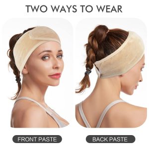 KinHwa Haarband Kosmetik Stirnband Frottee 3 Stück Haarband schminken Verstellbare Haarschutzband mit Klettverschluss Mikrofaser Haarbänder Kosmetik für Make Up, Sport, Yoga, Spa, Gesicht, Cream 12