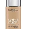 L'Oréal Paris Foundation Perfect Match deckendes Make Up - perfekte Verschmelzung mit dem Hautton & 24h Feuchtigkeit, 3.5N Peach 19