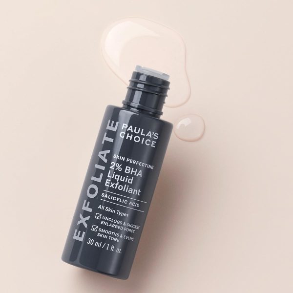 Paula's Choice SKIN PERFECTING 2% BHA Liquid Peeling - Gesichtspeeling mit Salicylsäure - Bekämpft Unreine Haut & Mitesser - Verkleinert Poren Sichtbar - Mischhaut, Fettige & Akne Haut - 30 ml 2