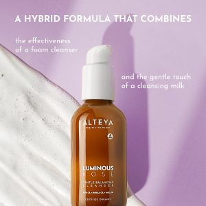 Alteya Organics Sanfters Balancierendes Reinigungsmittel Luminous Rose 120 ml - NaTrue Bio-zertifiziert 100% rein natürlich, Gesichtswasser für alle Hauttypen 11