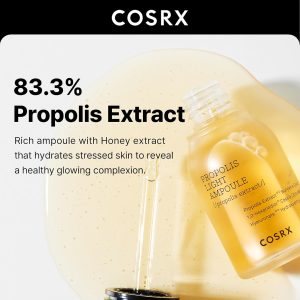 COSRX Propolis Ampoule, Glow Boosting Serum für das Gesicht mit 73,5% Propolis-Extrakt, feuchtigkeitsspendende Essenz für empfindliche Haut, Feine Linien, aufhellend, Korean Skincare, 30ml 9