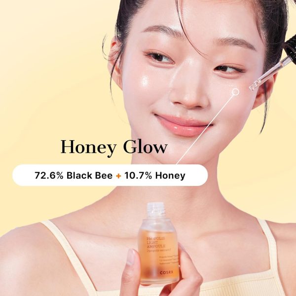 COSRX Propolis Ampoule, Glow Boosting Serum für das Gesicht mit 73,5% Propolis-Extrakt, feuchtigkeitsspendende Essenz für empfindliche Haut, Feine Linien, aufhellend, Korean Skincare, 30ml 5