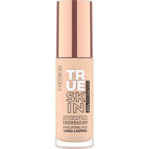 Catrice True Skin Hydrating Foundation, Nr. 002, Nude, feuchtigkeitsspendend, langanhaltend, natürlich, vegan, ohne Alkohol, ohne Parabene, ohne Mikroplastikpartikel, 1er Pack (30ml) 2