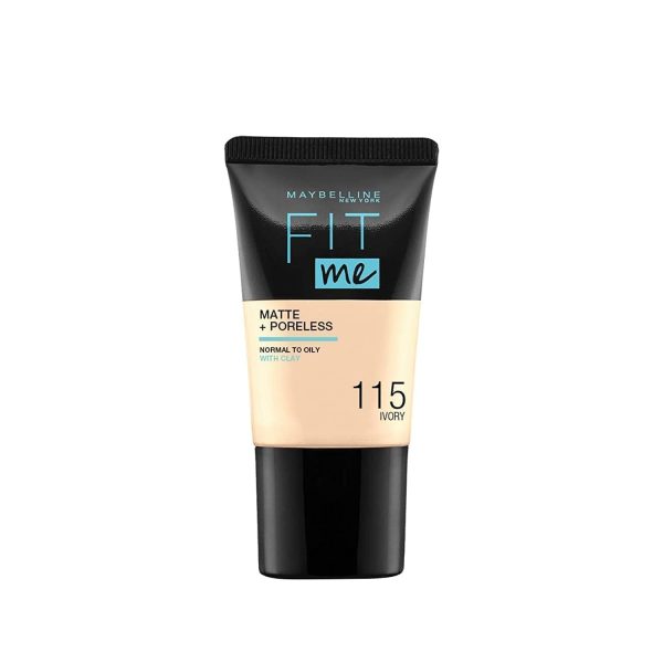 Maybelline Fit Me Matte & Poreless Liquid Foundation - Ivory 115 1