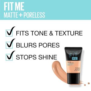 Maybelline Fit Me Matte & Poreless Liquid Foundation - Ivory 115 21