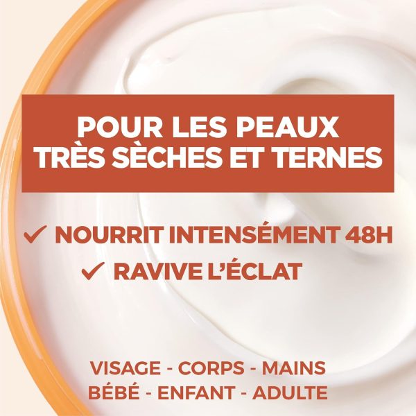 Mixa Intensive trockene Haut – Die Creme für sehr trockene und dunkle Haut – vielseitig einsetzbar, Gesicht, Körper, Hände, Füße – nährt 48 Stunden und belebt den Glanz – schnelles Eindringen – 2