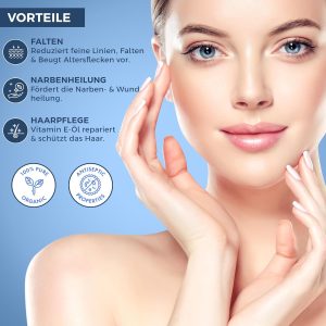 Kanzy Vitamin E Öl Bio Tropfen für Kosmetik 60ml 100% Natürliches d-Alpha-tocopherol, Anti-Falten, Anti Aging, Reines Vitamin E Öl Gegen Falten aller Art, Gesicht, Nagel und Haare 11