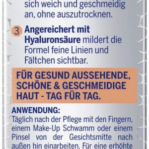 NIVEA Hyaluron Cellular Filler 3in1 Pflege Make-Up Dunkel (30 ml), feuchtigkeitsspendende Foundation mit Hyaluron, Gesichts für einen ebenmäßigeren Teint 25