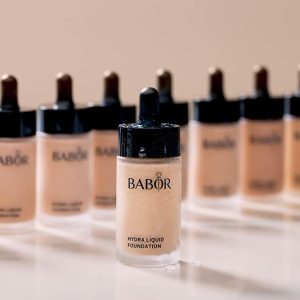 BABOR MAKE UP Hydra Liquid Foundation, Make-up für trockene Haut, Mit Hyaluronsäure, Mittel stark deckend, Langanhaltend, 1 x 30 ml 24