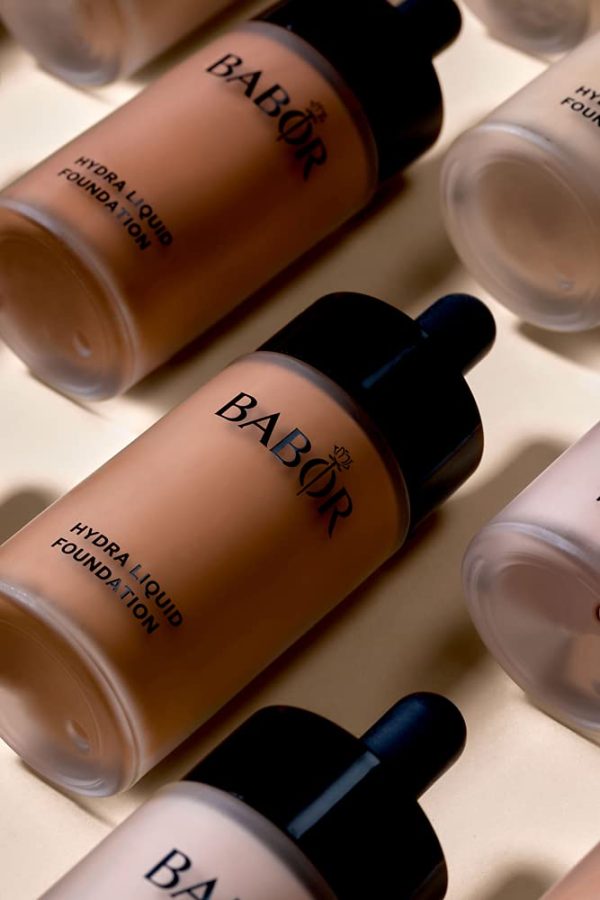 BABOR MAKE UP Hydra Liquid Foundation, Make-up für trockene Haut, Mit Hyaluronsäure, Mittel stark deckend, Langanhaltend, 1 x 30 ml 10