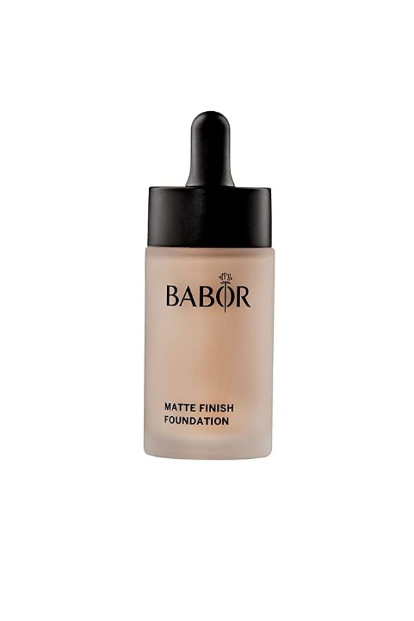 BABOR MAKE UP Matte Finish Foundation, leichte & mattierende Foundation mit Serum, mittlere bis hohe Deckkraft, kaschiert Unregelmäßigkeiten, 30 ml 1