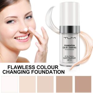 Concealer-Abdeckung, Makelloses Make-up für die farbwechselnde Grundierung, Warm Skin Tone Foundation, Feuchtigkeitsspendende Basis-Concealer für die Abdeckung von Nude Face 8