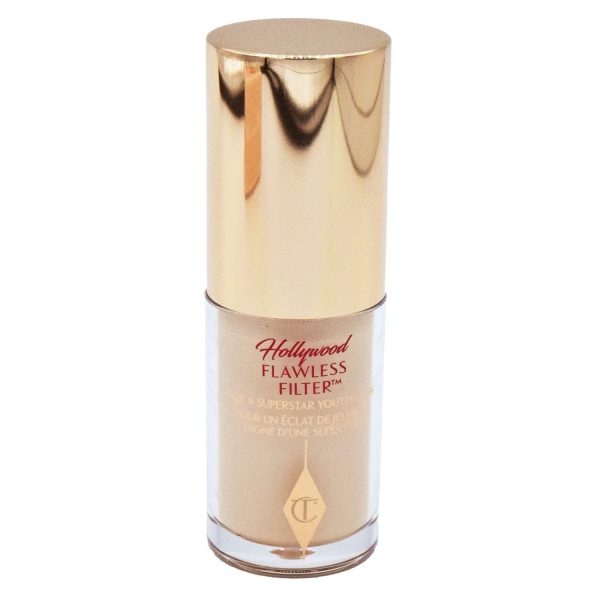 Charlotte Tilbury Mini Hollywood Flawless Filter, Travel Size, 2 Fair - Customizable Face Liquid Makeup Booster, Tinted Primer, Foundation, Highlighter, Moisturizer 1