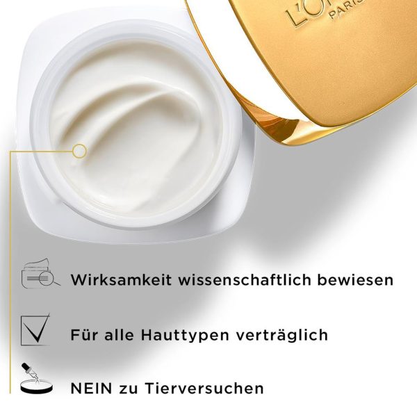 L'Oréal Paris Straffendes Gesichtspflegeset für reife Haut mit Anti-Aging Tagespflege und Nachtpflege gegen Altersflecken, Mit Kollagen-AS-Fragmenten, Age Perfect Pro, Experte, 2 x 50 ml 2