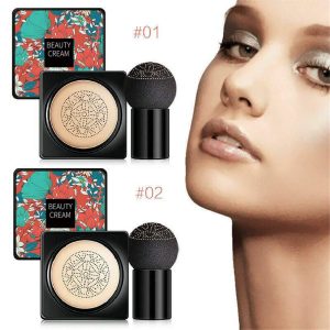 J-ouuo Mushroom Head Air Cushion Foundation, Concealer Feuchtigkeitsspendende CC-Creme BB-Creme, Aufhellende Make-up-Basis Langlebige flüssige Foundation 10