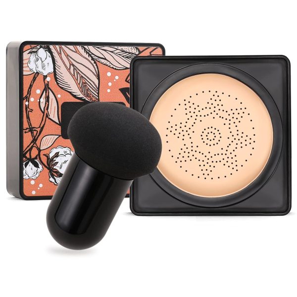 Boobeen - Make-up-Basis Foundation Mushroom Head Air Cushion - Base Makeup CC Crème Natural Concealer Anhaltendes Nackt Make-up - Aufhellendes Pigment BB Creme Foundation 1