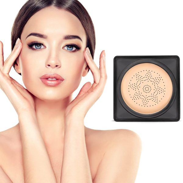 Boobeen - Make-up-Basis Foundation Mushroom Head Air Cushion - Base Makeup CC Crème Natural Concealer Anhaltendes Nackt Make-up - Aufhellendes Pigment BB Creme Foundation 2