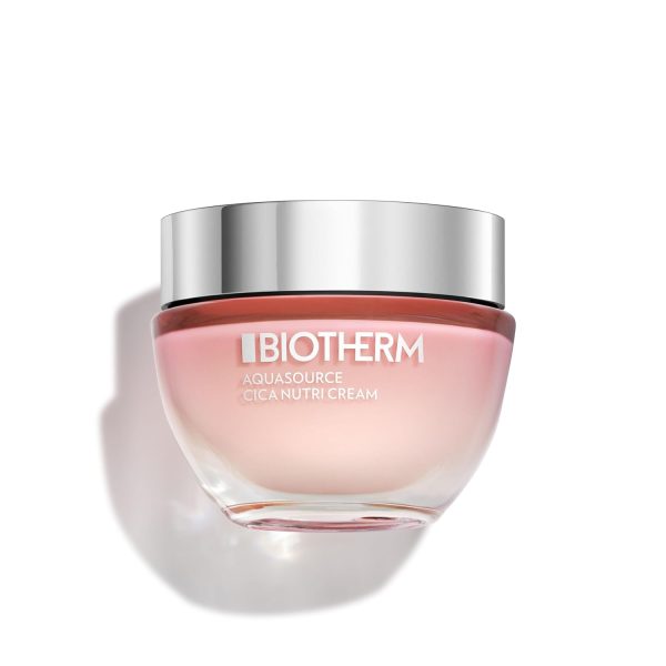 Biotherm Aquasource Cica Nutri Cream, Gesichtscreme mit Life Plankton und reichhaltigem Cica, feuchtigkeitsspendende Tagescreme für strahlendere Haut, 50 ml 1