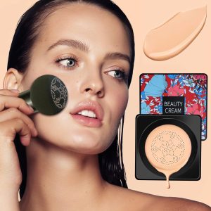 Boobeen Mushroom Head Foundation Air Cushion BB Cream Moisturizing Concealer CC Cream Liquid Foundation Volldeckendes Make-up Langlebig und wasserfest 15