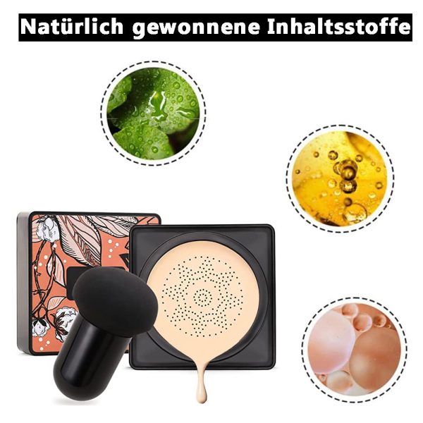 Pilzkopf Luftkissen BB Creme CC Creme Foundation Cover Concealer sogar Hautton Basis BB Make-up Feuchtigkeitsspendende, aufhellende Pigment Liquid Foundation(Natürlich) 8